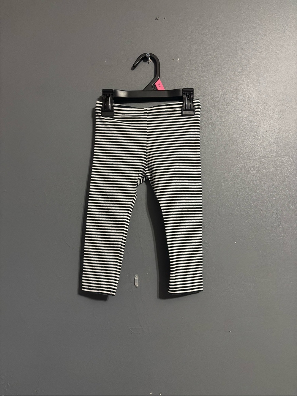 Bonnie Baby black & white classic fall Halloween striped leggings girls 24m